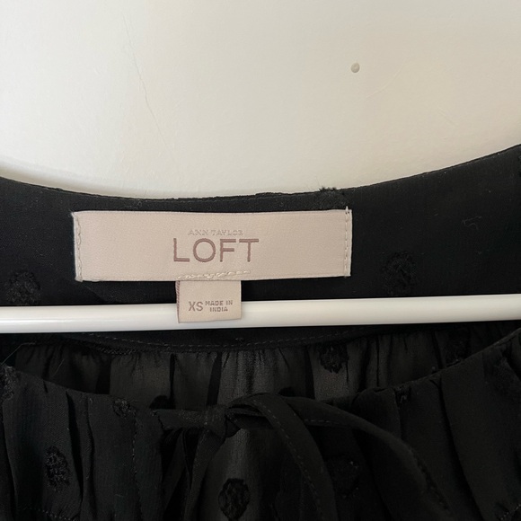 Loft Sheer Polka Dot Blouse - Picture 3 of 6